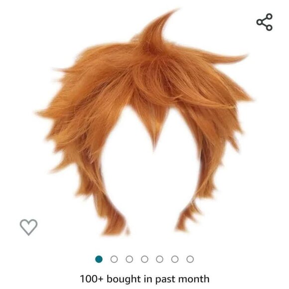 Unisex Cosplay - Haikyuu! Anime Jersey plus orange wig, Large (See description) - Picture 3 of 6